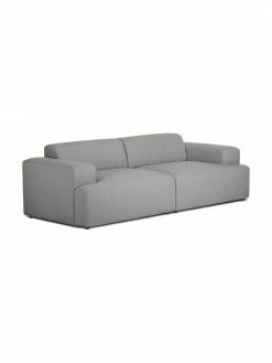 Westwing Collection Canapé 3 places gris Melva, larg. 238 x prof. 101 cm -furniture Soldes Canape 3 places gris Melva 3