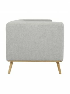 Westwing Collection Canapé 3 places gris clair Archie, larg. 222 x prof. 90 cm -furniture Soldes Canape 3 places gris clair Archie 4