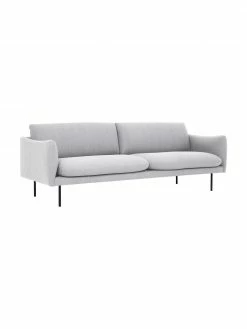 Westwing Collection Canapé 3 places gris clair Moby, larg. 220 x prof. 95 cm 9 Westwing Collection Canapé 3 places gris clair Moby, larg. 220 x prof. 95 cm -furniture Soldes Canape 3 places gris clair Moby 3