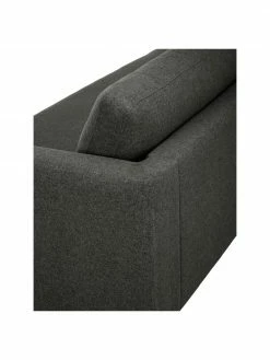 Westwing Collection Canapé 3 places gris foncé avec pieds en métal Luna, larg. 230 x prof. 95 cm -furniture Soldes Canape 3 places gris fonce avec pieds en metal Luna 5