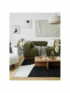 Westwing Collection Canapé 3 places modulaire vert Lennon, larg. 238 x prof. 119 cm -furniture Soldes Canape 3 places modulaire vert Lennon 2