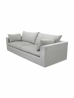 Canapé 3 places taupe Zach, larg. 224 x prof. 90 cm -furniture Soldes Canape 3 places taupe Zach 3