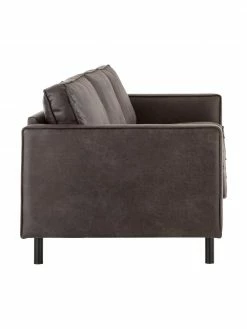 Westwing Collection Canapé 4 places cuir recyclé Hunter, larg. 264 x prof. 90 cm -furniture Soldes Canape 4 places cuir recycle Hunter 5