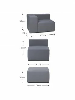 Westwing Collection Canapé 4 places d'extérieur modulable gris foncé avec repose-pieds Simon, larg. 285 x prof. 105 cm 10 Westwing Collection Canapé 4 places d'extérieur modulable gris foncé avec repose-pieds Simon, larg. 285 x prof. 105 cm -furniture Soldes Canape 4 places dexterieur modulable gris fonce avec repose pieds Simon 4