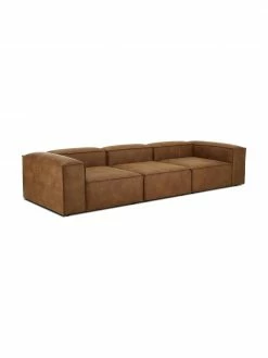 Westwing Collection Canapé 4 places modulaire cuir recyclé Lennon, larg. 327 x prof. 119 cm 10 Westwing Collection Canapé 4 places modulaire cuir recyclé Lennon, larg. 327 x prof. 119 cm -furniture Soldes Canape 4 places modulaire cuir recycle Lennon 4