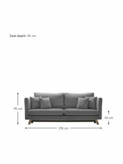 Bobochic Paris Canapé convertible 3 places Triplo, larg. 216 x prof. 105 cm -furniture Soldes Canape convertible 3 places Triplo 2