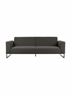 Westwing Collection Canapé convertible 3 places anthracite Josephine, larg. 238 x prof. 85 cm