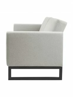 Westwing Collection Canapé convertible 3 places gris clair Josephine, larg. 238 x prof. 85 cm -furniture Soldes Canape convertible 3 places gris clair Josephine 5