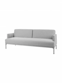 Westwing Collection Canapé convertible 3 places gris clair avec pieds en métal Fluente, larg. 220 x long. 86 cm -furniture Soldes Canape convertible 3 places gris clair avec pieds en metal Fluente 2