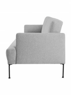 Westwing Collection Canapé convertible 3 places gris clair avec pieds en métal Fluente, larg. 220 x long. 86 cm -furniture Soldes Canape convertible 3 places gris clair avec pieds en metal Fluente 3