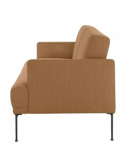 Westwing Collection Canapé convertible 3 places nougat avec pieds en métal Fluente, larg. 220 x long. 86 cm -furniture Soldes Canape convertible 3 places nougat avec pieds en metal Fluente 2