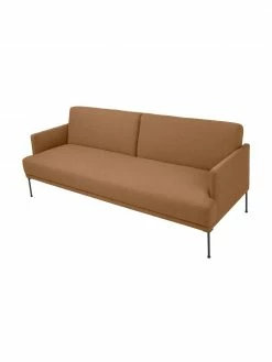 Westwing Collection Canapé convertible 3 places nougat avec pieds en métal Fluente, larg. 220 x long. 86 cm -furniture Soldes Canape convertible 3 places nougat avec pieds en metal Fluente 5