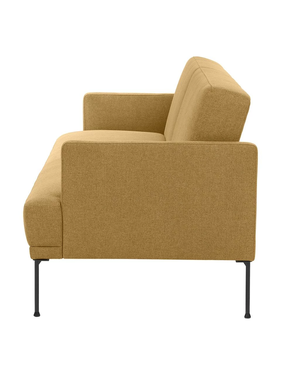 Westwing Collection Canapé convertible 3 places ocre avec pieds en métal Fluente, larg. 220 x long. 86 cm 6 Westwing Collection Canapé convertible 3 places ocre avec pieds en métal Fluente, larg. 220 x long. 86 cm – Image 6