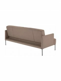 Westwing Collection Canapé convertible 3 places taupe avec pieds en métal Fluente, larg. 220 x long. 86 cm -furniture Soldes Canape convertible 3 places taupe avec pieds en metal Fluente 3