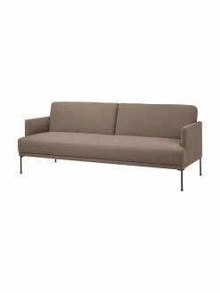 Westwing Collection Canapé convertible 3 places taupe avec pieds en métal Fluente, larg. 220 x long. 86 cm -furniture Soldes Canape convertible 3 places taupe avec pieds en metal Fluente 4