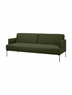Westwing Collection Canapé convertible 3 places vert foncé avec pieds en métal Fluente, larg. 220 x long. 86 cm 10 Westwing Collection Canapé convertible 3 places vert foncé avec pieds en métal Fluente, larg. 220 x long. 86 cm -furniture Soldes Canape convertible 3 places vert fonce avec pieds en metal Fluente 4