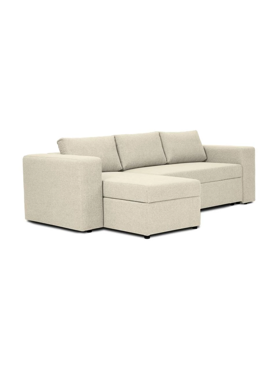 Westwing Collection Canapé convertible beige, avec rangement Noah, larg. 269 x prof. 160 cm, méridienne à gauche 3 Westwing Collection Canapé convertible beige, avec rangement Noah, larg. 269 x prof. 160 cm, méridienne à gauche – Image 3