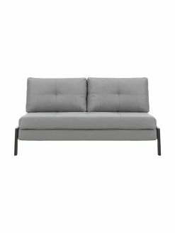 Westwing Collection Canapé convertible gris clair Edward, larg. 152 x prof. 96 cm