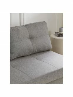 Westwing Collection Canapé convertible gris clair Edward, larg. 152 x prof. 96 cm -furniture Soldes Canape convertible gris clair Edward 3