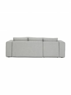 Westwing Collection Canapé convertible gris clair, avec rangement Noah, larg. 269 x prof. 160 cm, méridienne à gauche -furniture Soldes Canape convertible gris clair avec rangement Noah 5