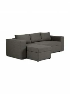 Westwing Collection Canapé convertible gris foncé, avec rangement Noah, larg. 269 x prof. 160 cm, méridienne à gauche 8 Westwing Collection Canapé convertible gris foncé, avec rangement Noah, larg. 269 x prof. 160 cm, méridienne à gauche -furniture Soldes Canape convertible gris fonce avec rangement Noah 2