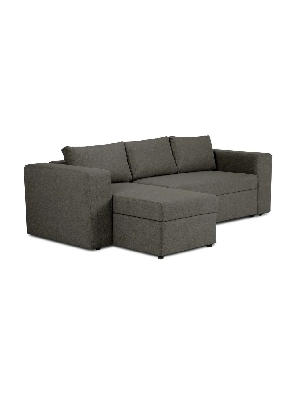 Westwing Collection Canapé convertible gris foncé, avec rangement Noah, larg. 269 x prof. 160 cm, méridienne à gauche 3 Westwing Collection Canapé convertible gris foncé, avec rangement Noah, larg. 269 x prof. 160 cm, méridienne à gauche – Image 3