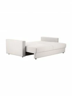 Westwing Collection Canapé convertible tissu grège Tasha, larg. 235 x prof. 100 cm -furniture Soldes Canape convertible tissu grege Tasha 2