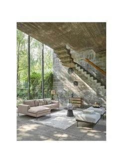 Westwing Collection Canapé d'angle 3 places beige Cucita, larg. 262 x prof. 163 cm, méridienne à gauche -furniture Soldes Canape dangle 3 places beige Cucita 2