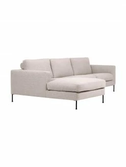 Westwing Collection Canapé d'angle 3 places beige Cucita, larg. 262 x prof. 163 cm, méridienne à gauche -furniture Soldes Canape dangle 3 places beige Cucita 4