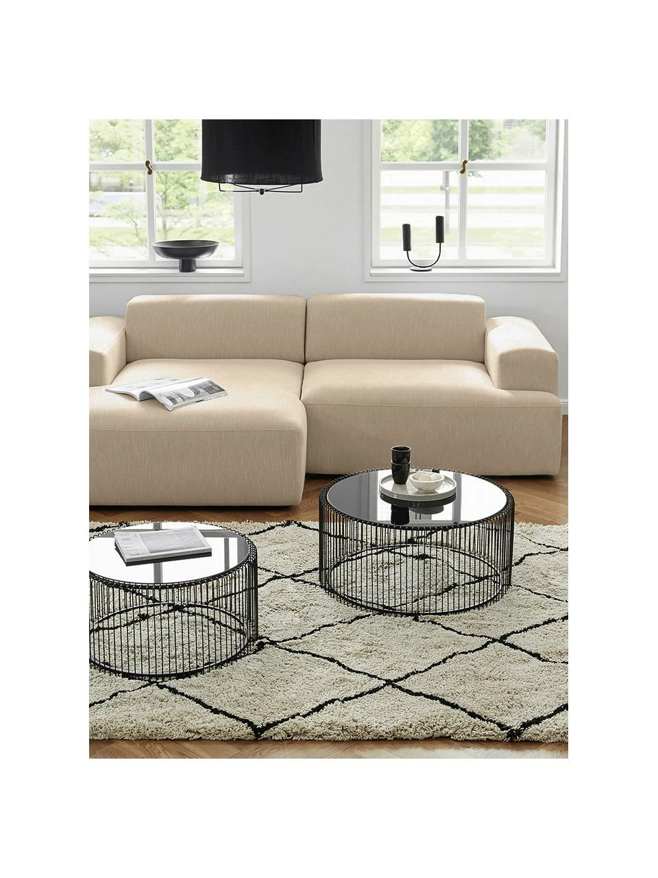 Westwing Collection Canapé d'angle 3 places beige foncé Melva, larg. 239 x prof. 143 cm, méridienne à gauche 2 Westwing Collection Canapé d'angle 3 places beige foncé Melva, larg. 239 x prof. 143 cm, méridienne à gauche – Image 2