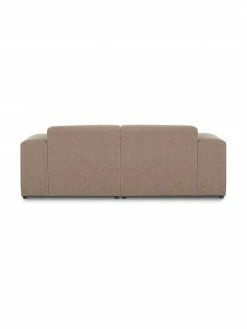 Westwing Collection Canapé d'angle 3 places brun Melva, larg. 239 x prof. 143 cm, méridienne à gauche -furniture Soldes Canape dangle 3 places brun Melva 5