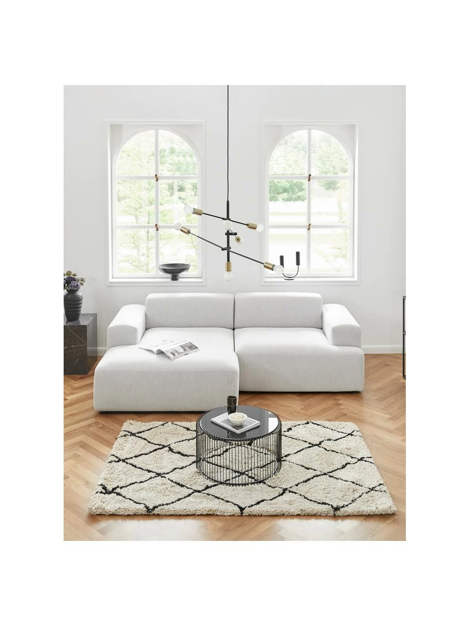 Westwing Collection Canapé d'angle 3 places gris clair Melva, larg. 239 x prof. 143 cm, méridienne à gauche 2 Westwing Collection Canapé d'angle 3 places gris clair Melva, larg. 239 x prof. 143 cm, méridienne à gauche – Image 2