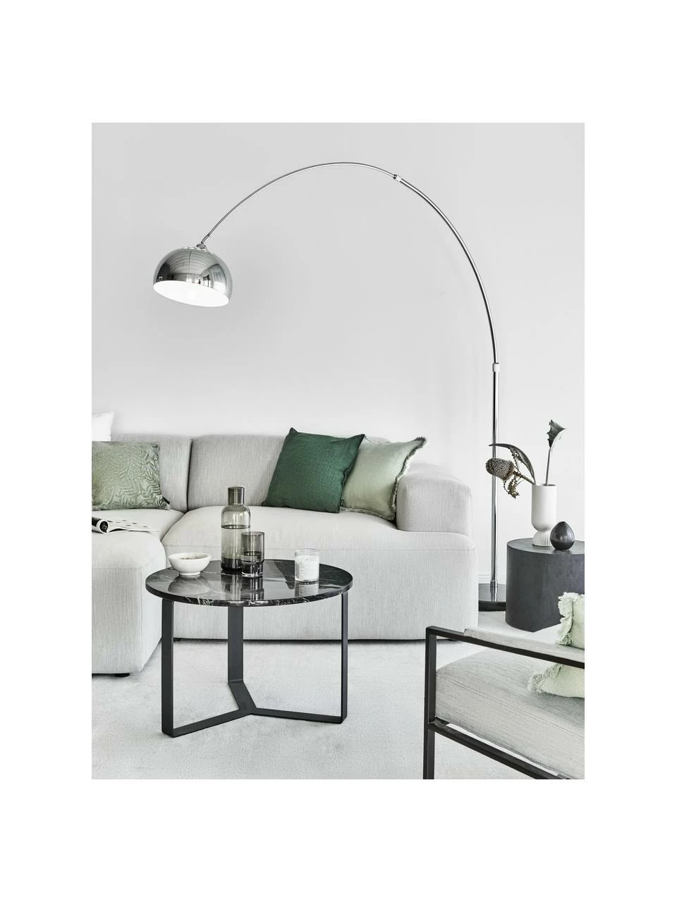 Westwing Collection Canapé d'angle 3 places gris clair Melva, larg. 239 x prof. 143 cm, méridienne à gauche 3 Westwing Collection Canapé d'angle 3 places gris clair Melva, larg. 239 x prof. 143 cm, méridienne à gauche – Image 3