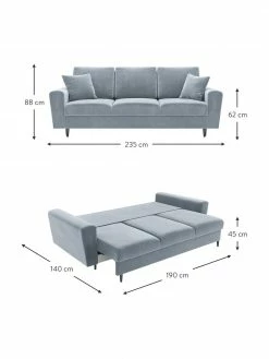 Canapé d'angle 3 places velours avec rangement Moghan, larg. 235 x prof. 100 cm 8 Canapé d'angle 3 places velours avec rangement Moghan, larg. 235 x prof. 100 cm -furniture Soldes Canape dangle 3 places velours avec rangement Moghan 14