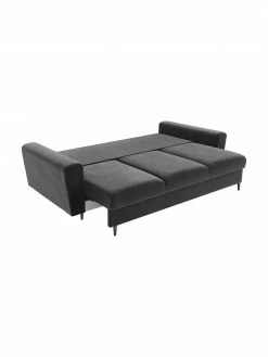 Canapé d'angle 3 places velours avec rangement Moghan, larg. 235 x prof. 100 cm -furniture Soldes Canape dangle 3 places velours avec rangement Moghan 22