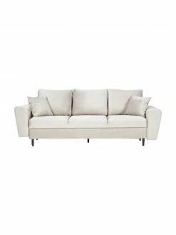 Canapé d'angle 3 places velours avec rangement Moghan, larg. 235 x prof. 100 cm