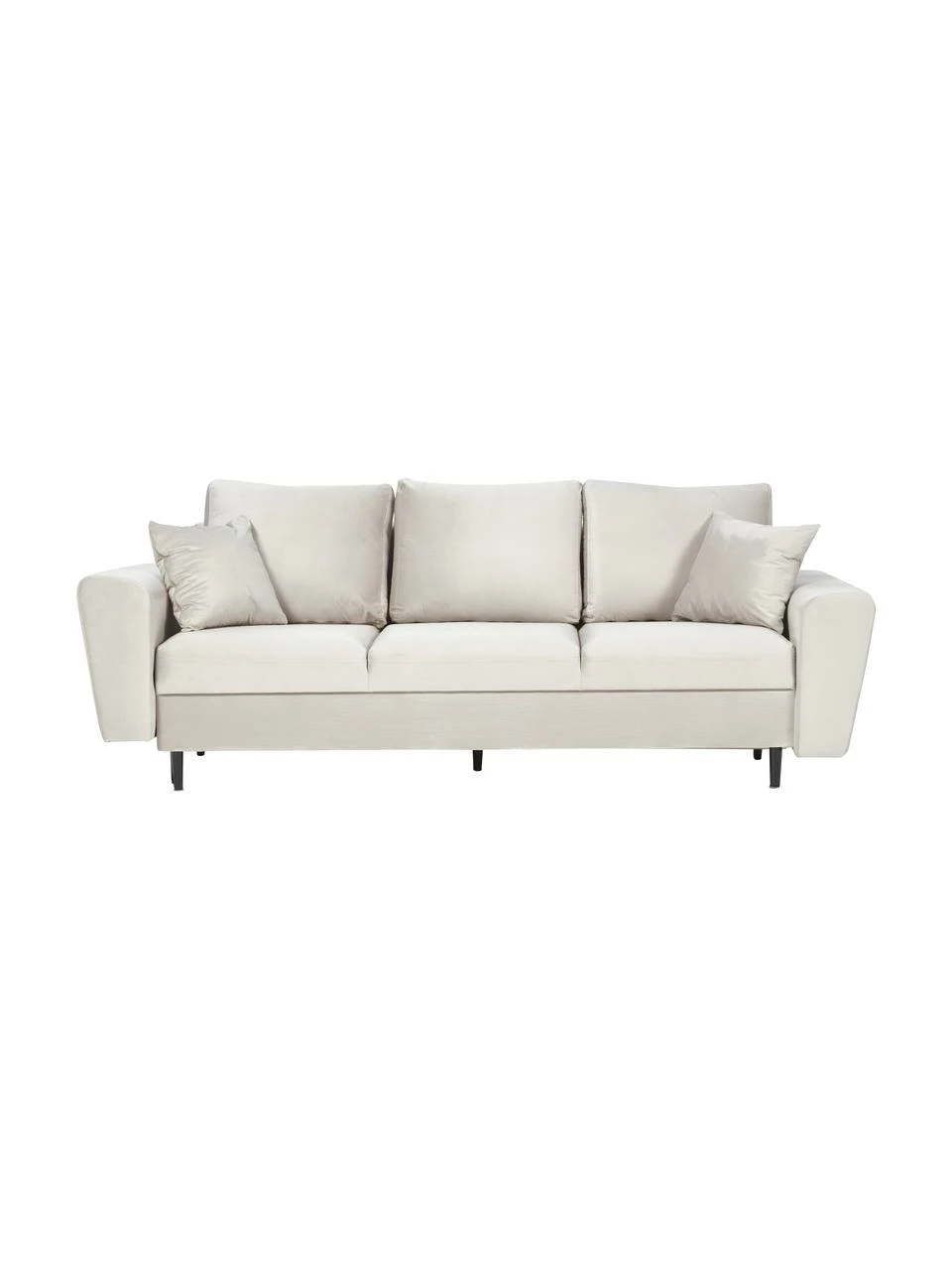 Canapé d'angle 3 places velours avec rangement Moghan, larg. 235 x prof. 100 cm 1 Canapé d'angle 3 places velours avec rangement Moghan, larg. 235 x prof. 100 cm