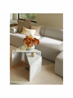 Westwing Collection Canapé d'angle 4 places gris clair Melva, larg. 319 x prof. 196 cm, méridienne à droite -furniture Soldes Canape dangle 4 places gris clair Melva 2