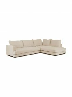 Westwing Collection Canapé d'angle XL beige foncé Tribeca, larg. 274 x prof. 192 cm, méridienne à droite -furniture Soldes Canape dangle XL beige fonce Tribeca 4