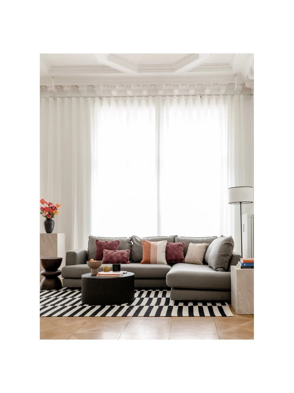 Westwing Collection Canapé d'angle XL gris foncé Tribeca, larg. 274 x prof. 192 cm, méridienne à droite 3 Westwing Collection Canapé d'angle XL gris foncé Tribeca, larg. 274 x prof. 192 cm, méridienne à droite – Image 3