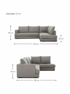 Westwing Collection Canapé d'angle XL gris foncé Tribeca, larg. 274 x prof. 192 cm, méridienne à droite 9 Westwing Collection Canapé d'angle XL gris foncé Tribeca, larg. 274 x prof. 192 cm, méridienne à droite -furniture Soldes Canape dangle XL gris fonce Tribeca 3