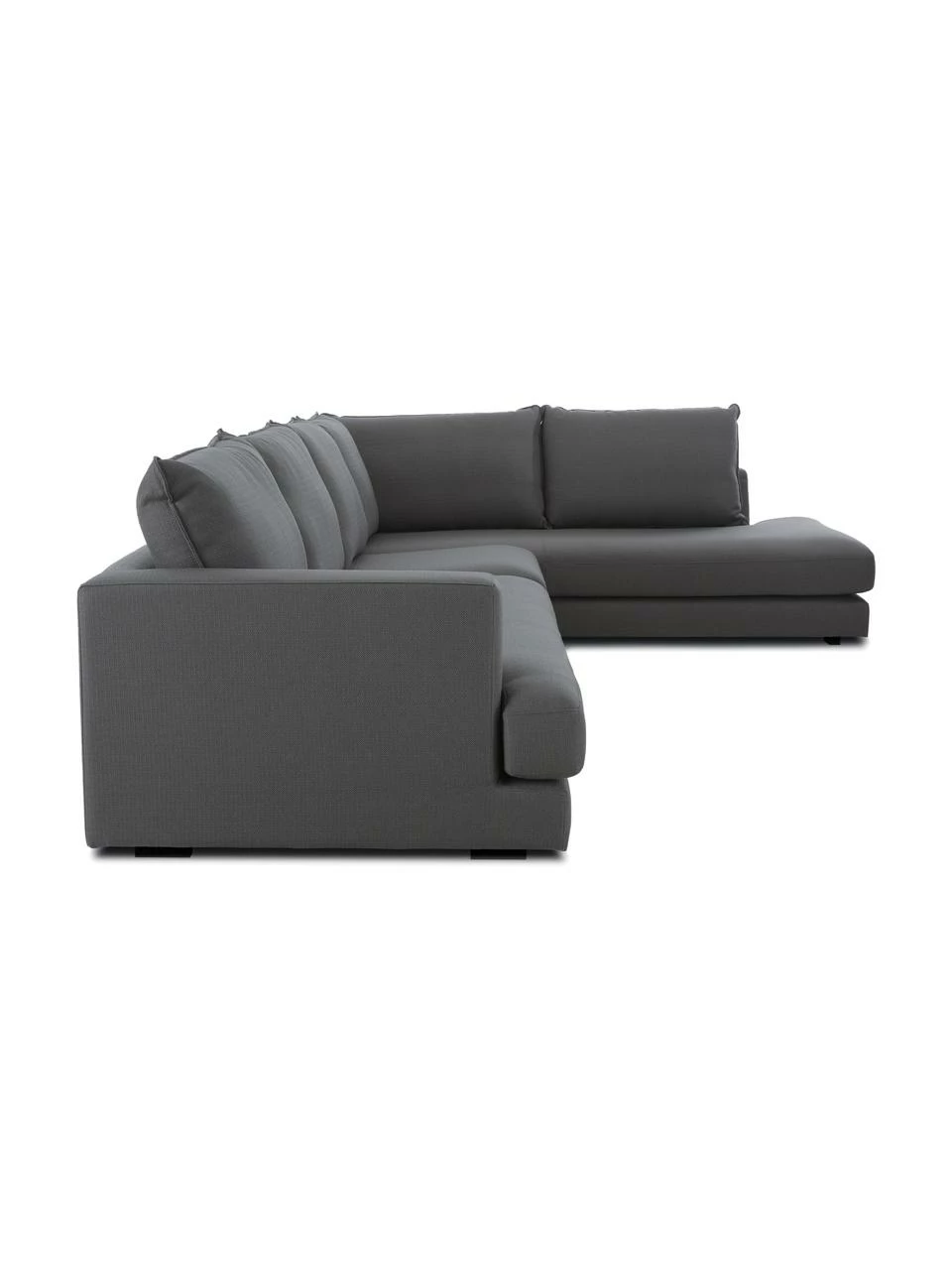 Westwing Collection Canapé d'angle XXL anthracite Tribeca, larg. 405 x prof. 228 cm, méridienne à droite 5 Westwing Collection Canapé d'angle XXL anthracite Tribeca, larg. 405 x prof. 228 cm, méridienne à droite – Image 5