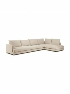 Westwing Collection Canapé d'angle XXL beige foncé Tribeca, larg. 405 x prof. 228 cm, méridienne à droite -furniture Soldes Canape dangle XXL beige fonce Tribeca 3