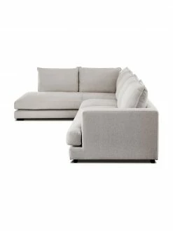 Westwing Collection Canapé d'angle XXL gris-beige Tribeca, larg. 405 x prof. 228 cm, méridienne à gauche -furniture Soldes Canape dangle XXL gris beige Tribeca 4