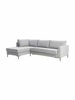 Westwing Collection Canapé d'angle convertible avec pieds en métal Luna, larg. 270 x prof. 184 cm, méridienne à gauche -furniture Soldes Canape dangle convertible avec pieds en metal Luna 10