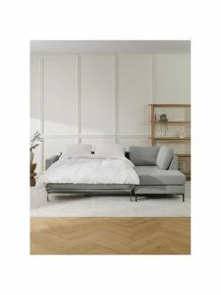 Westwing Collection Canapé d'angle convertible avec pieds en métal Luna, larg. 270 x prof. 184 cm, méridienne à gauche -furniture Soldes Canape dangle convertible avec pieds en metal Luna 8