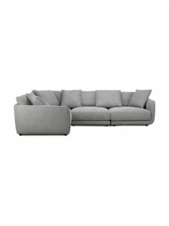 Westwing Collection Canapé d'angle modulable gris Jasmin, larg. 306 x long. 84 cm -furniture Soldes Canape dangle modulable gris Jasmin 2