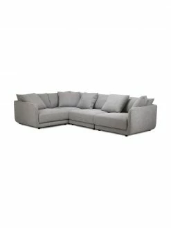Westwing Collection Canapé d'angle modulable gris Jasmin, larg. 306 x long. 84 cm