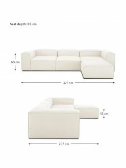 Westwing Collection Canapé d'angle modulaire dossier bas Lennon, larg. 327 x prof. 207 cm 10 Westwing Collection Canapé d'angle modulaire dossier bas Lennon, larg. 327 x prof. 207 cm -furniture Soldes Canape dangle modulaire dossier bas Lennon 4