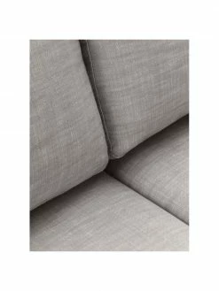 Westwing Collection Canapé d'angle modulaire gris Russell, larg. 412 x haut. 77 cm -furniture Soldes Canape dangle modulaire gris Russell 5